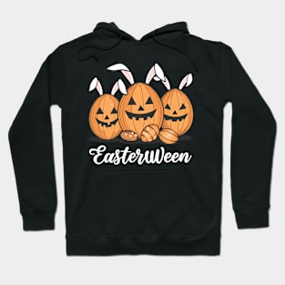 Easterween Pumpkin Bunnies & Spooky Eggs Festive Tee Hoodie